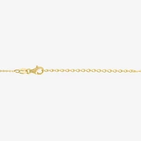 Diamond Addiction (G-H / I1-I2) Womens 1/10 CT. T.W. Lab Grown White Diamond 14K Gold Over Silver Moon 16 Inch Pendant Necklace