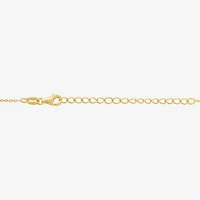 Diamond Addiction (G-H / I1-I2) Womens 1/10 CT. T.W. Lab Grown White Diamond 14K Gold Over Silver Round 16 Inch Pendant Necklace