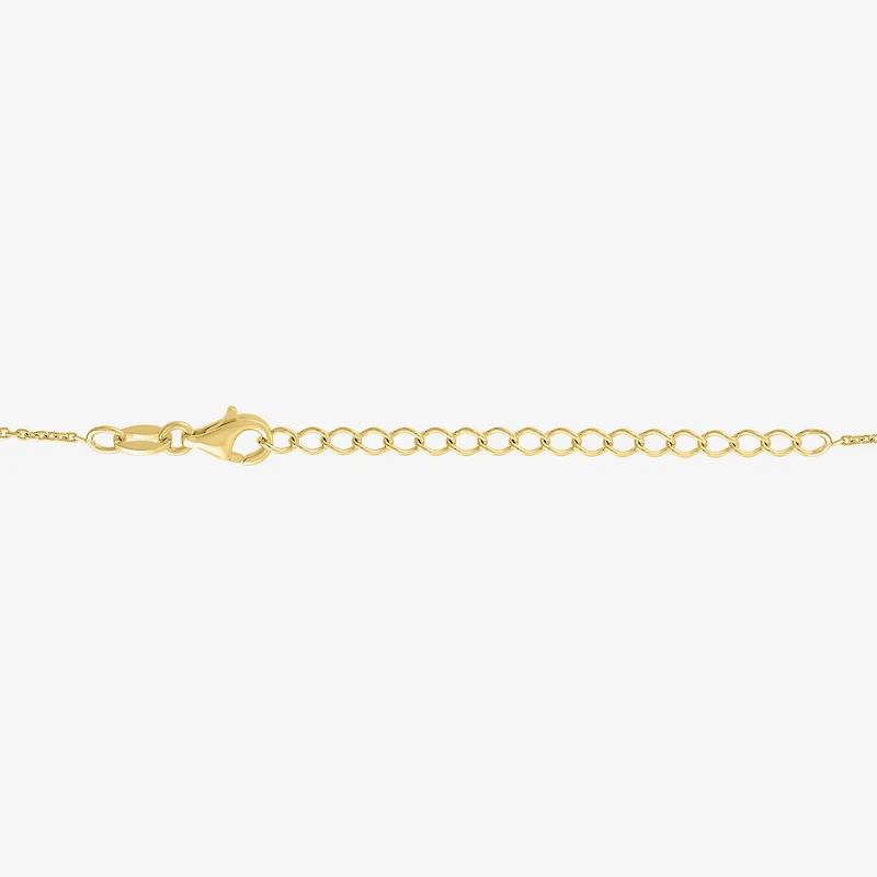 Diamond Addiction Womens 1/10 CT. T.W. Lab Created Blue Sapphire 14K Gold Over Silver Evil Eye 18 Inch Pendant Necklace