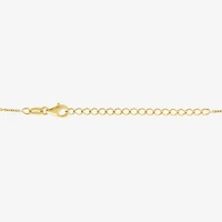 Diamond Addiction Womens 1/10 CT. T.W. Lab Created Blue Sapphire 14K Gold Over Silver Evil Eye 18 Inch Pendant Necklace