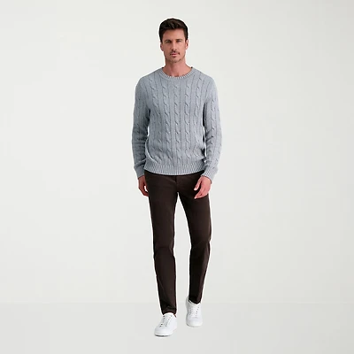 Haggar Corduroy Mens Straight Fit Flat Front Pant