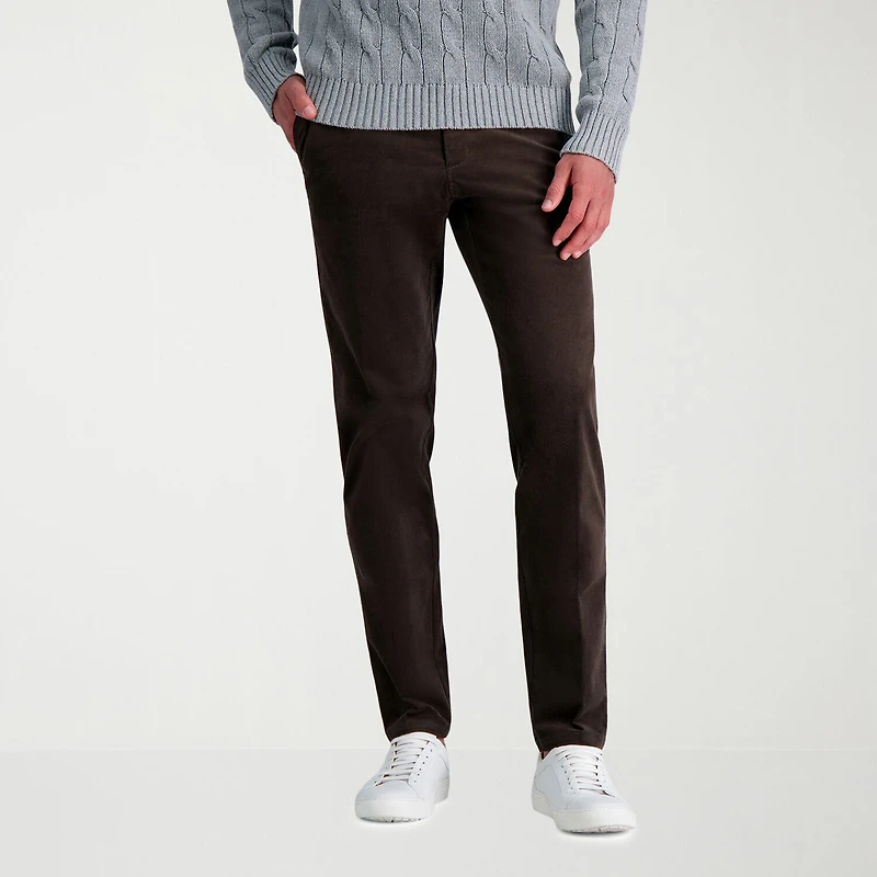 Haggar Corduroy Mens Straight Fit Flat Front Pant