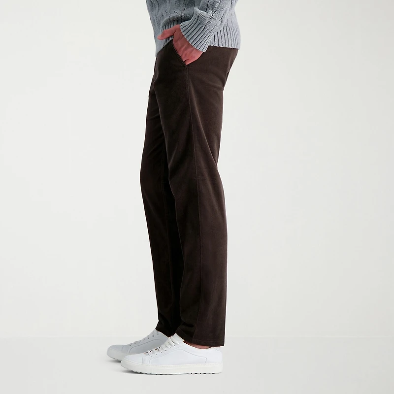 Haggar Corduroy Mens Straight Fit Flat Front Pant
