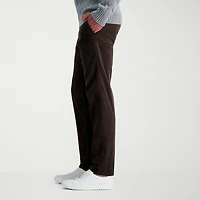 Haggar Corduroy Mens Straight Fit Flat Front Pant