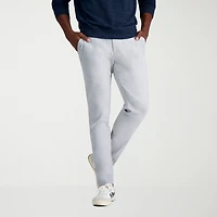 Haggar Life Khaki Mens Comfort Waistband Slim Fit Flat Front Pant