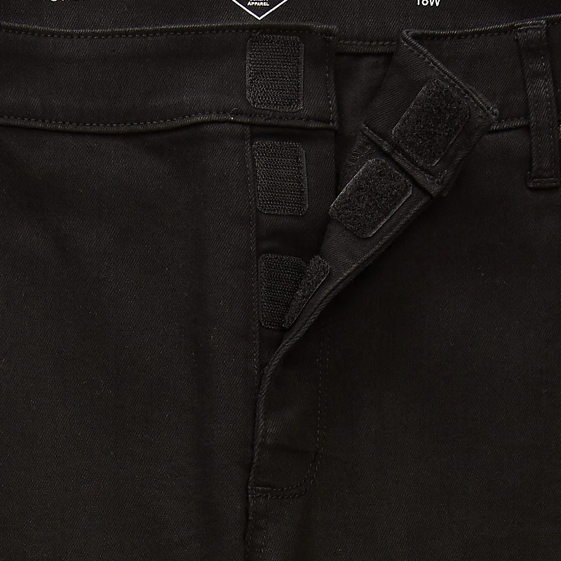 St. John's Bay Secretly Slender Womens Plus Mid Rise Adaptive Hidden Access Opening Straight Leg Jean