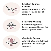 Glamorise No-Bounce Camisole Sports Wirefree Bra-1066