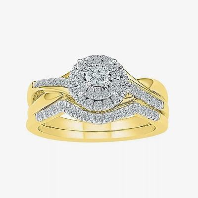 Womens / CT.T.W. Natural Diamond 10K Gold Bridal Set