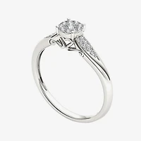 1/6 CT.T.W. Natural Diamond 10K White Gold Engagement Ring