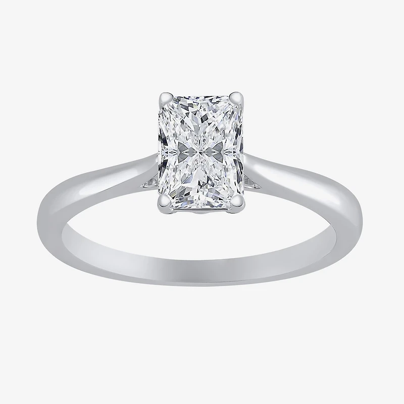 1 CT. Lab-Grown (G / VS2) Diamond Radiant-cut Solitaire Engagement Ring 10K Gold