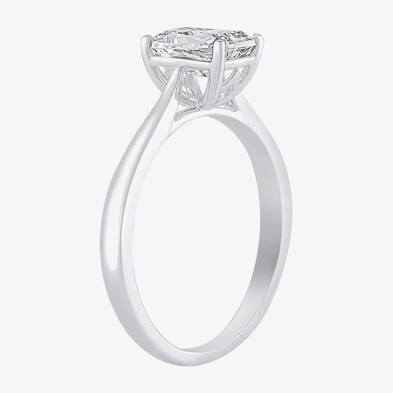 1 CT. Lab-Grown (G / VS2) Diamond Radiant-cut Solitaire Engagement Ring 10K Gold