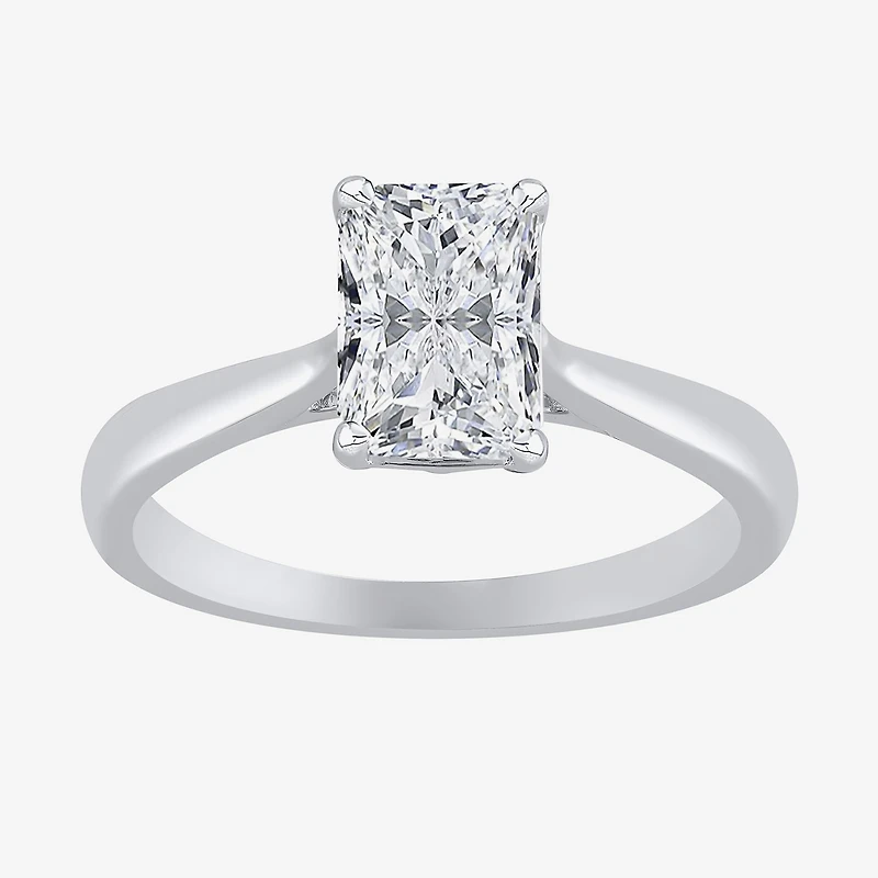 1 1/2 CT. Lab-Grown (G / VS2) Diamond 14K Gold Radiant-Cut Solitaire Engagement Ring