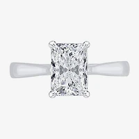 (G / VS2) Womens 2 CT. Lab-Grown White Diamond 14K Gold Radiant-cut Solitaire Engagement Ring
