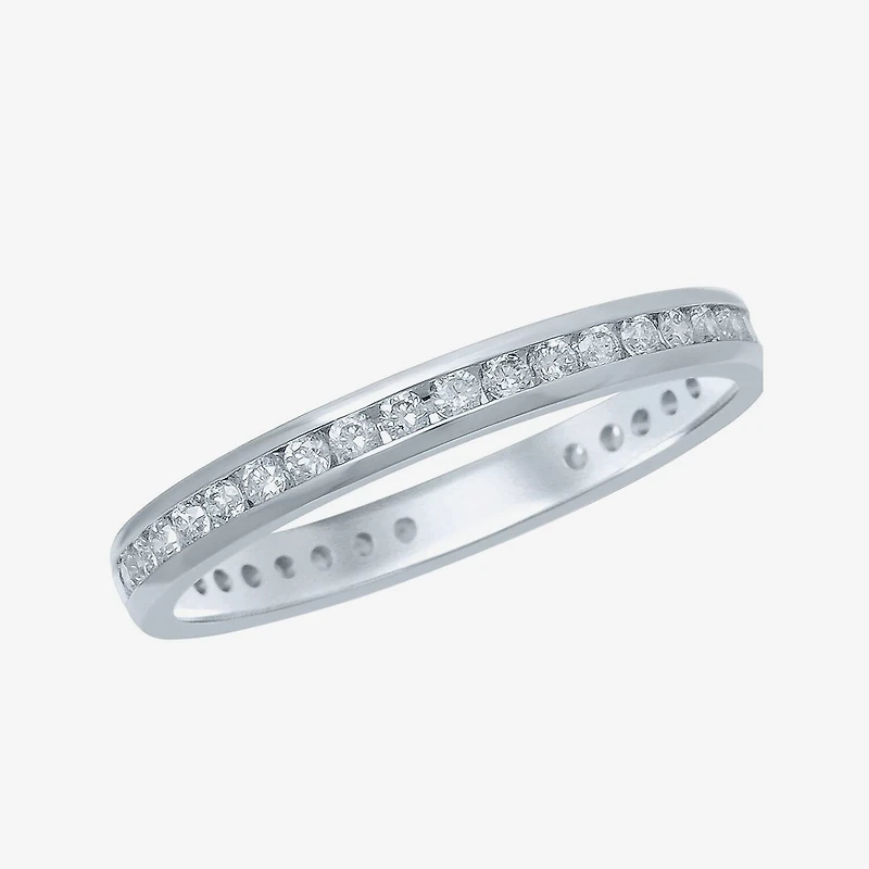 1/2 CT.T.W. Natural Diamond 14K White Gold Eternity Band