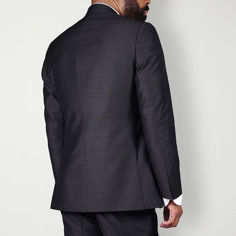 Steve Harvey Shantung Mens Classic Fit Suit Jacket