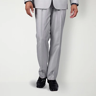 Steve Harvey Shantung Mens Classic Fit Pleated Front Suit Pant