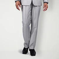 Steve Harvey Shantung Mens Classic Fit Pleated Front Suit Pant