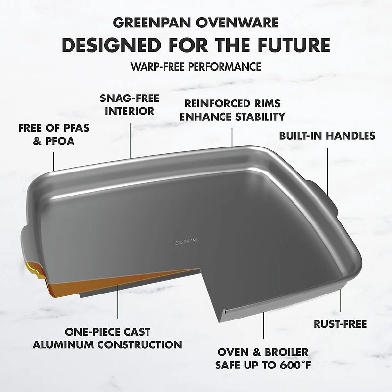 GreenPan 9"X13" Non-Stick Rectangle Cake Pan