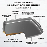 GreenPan 9"X13" Non-Stick Rectangle Cake Pan