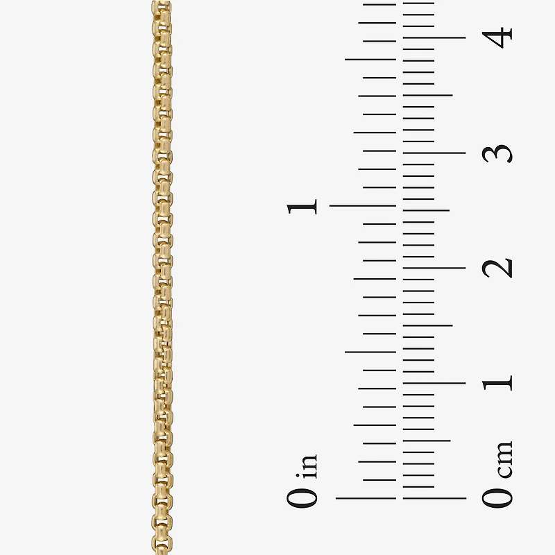 Made in Italy Womens 14K Gold 18 Inch Box Chain Necklace