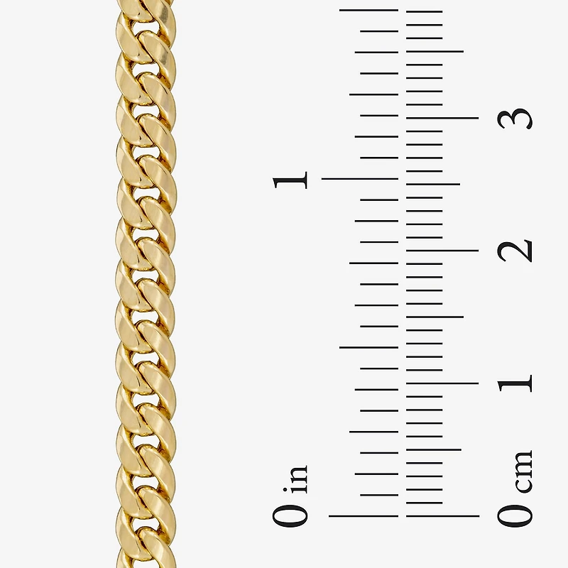 Made in Italy Unisex Adult 14K Gold Inch Curb Chain Necklace
