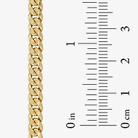 Made in Italy Unisex Adult 14K Gold Inch Curb Chain Necklace