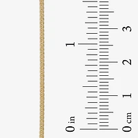 Made in Italy Womens 14K Gold 18 Inch Wheat Chain Necklace