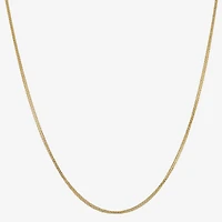 Made in Italy Womens 14K Gold 18 Inch Wheat Chain Necklace