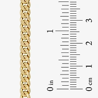 Made in Italy Mens 14K Gold 8 Inch Semisolid Curb Chain Bracelet