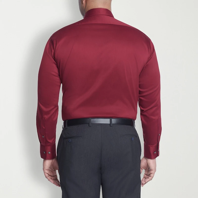 Van Heusen Big and Tall Ultra Flex Mens Regular Fit Wrinkle Free Long Sleeve Dress Shirt