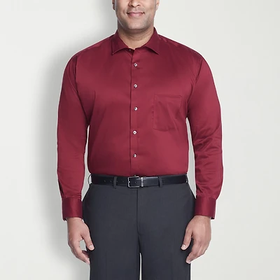 Van Heusen Big and Tall Ultra Flex Mens Regular Fit Wrinkle Free Long Sleeve Dress Shirt