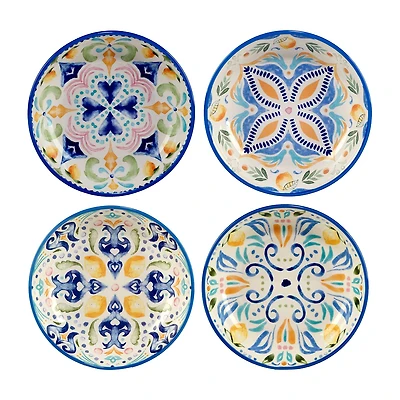 Certified International Lemonade 4-pc. Earthenware Soup Bowl