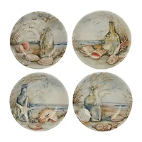 Certified International Coastal Landscape 4-pc. Earthenware Soup Bowl
