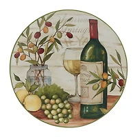 Certified International Meadow Brook Vineyard 10.5" 4-pc. Earthenware Dinner Plate