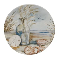 Certified International Coastal Landscape 4-pc. Earthenware Salad Plate