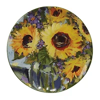 Certified International Sunflower Bouquet 4-pc. Earthenware Salad Plate