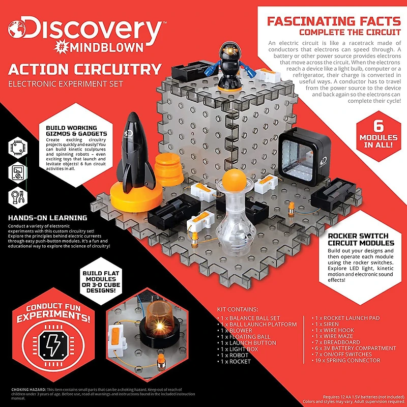 Discovery #Mindblown Action Circuitry Electronic Experiment STEM Set