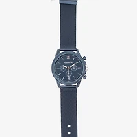 Geneva Mens Blue Stainless Steel 2-pc. Watch Boxed Set Mac7093jc