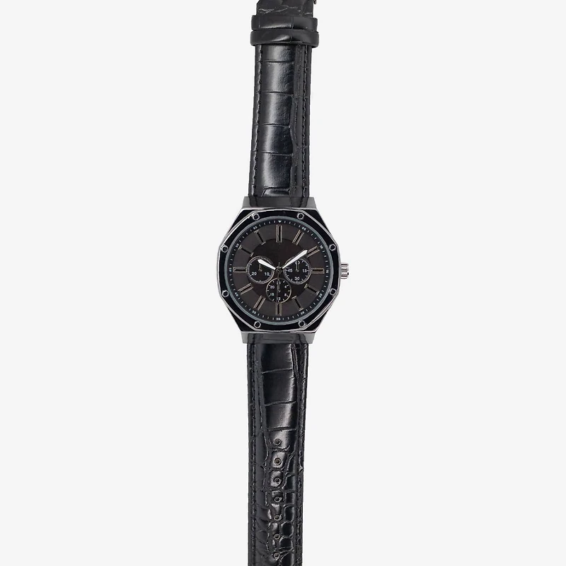 Mens Black 3-pc. Watch Boxed Set Mac7097jc