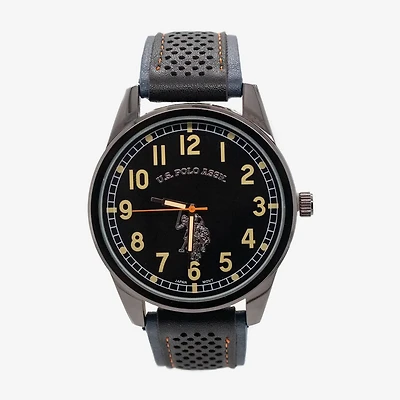 U.S. Polo Assn. Mens Black Strap Watch Usc50620jc