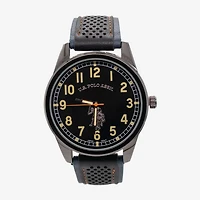 U.S. Polo Assn. Mens Black Strap Watch Usc50620jc