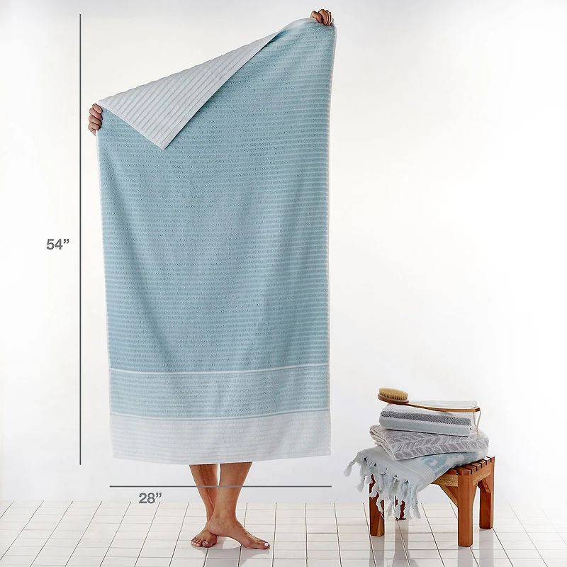 Saturday Knight Neutral Nuances Planet Ombre Bath Towel