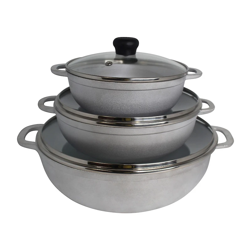 IMUSA Basic 6-pc. Caldero Set with Glass Lids