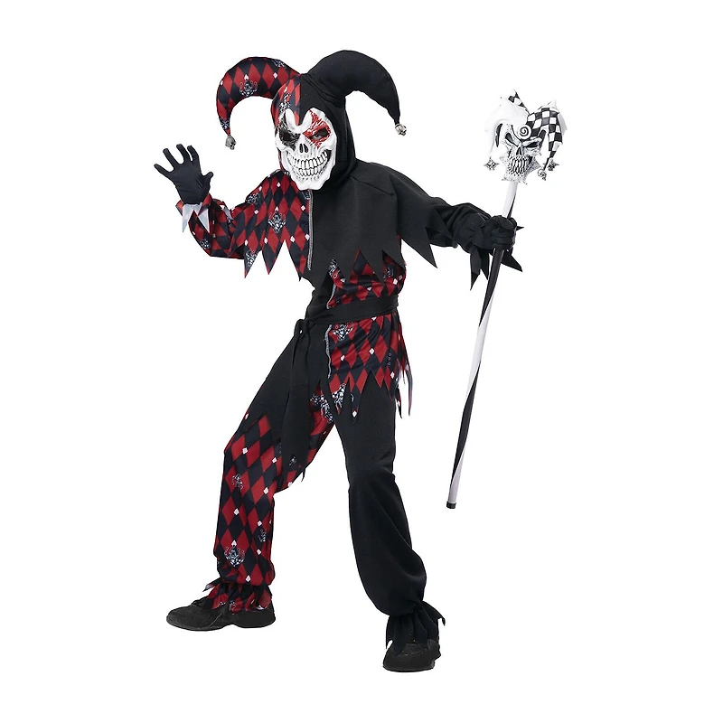 Little & Big Kid Boys Sinister Jester Costume