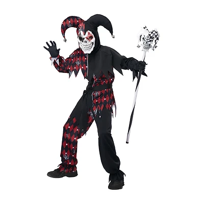 Little & Big Kid Boys Sinister Jester Costume