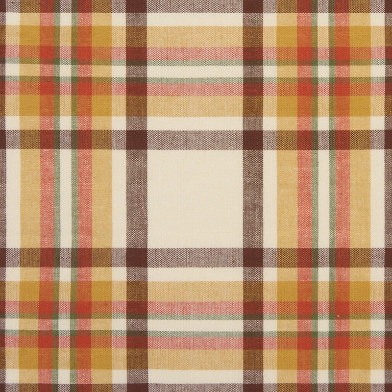 Elrene Home Fashions Harvest Russet Plaid Table Runner