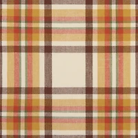 Elrene Home Fashions Harvest Russet Plaid Table Runner