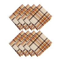Elrene Home Fashions Harvest Russet Plaid 8-pc. Napkins