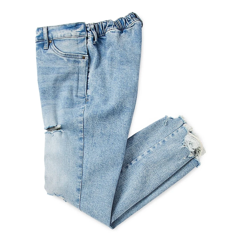 a.n.a Womens High Rise Adaptive Easy-on + Easy-off Hidden Access Opening Straight Leg Jean