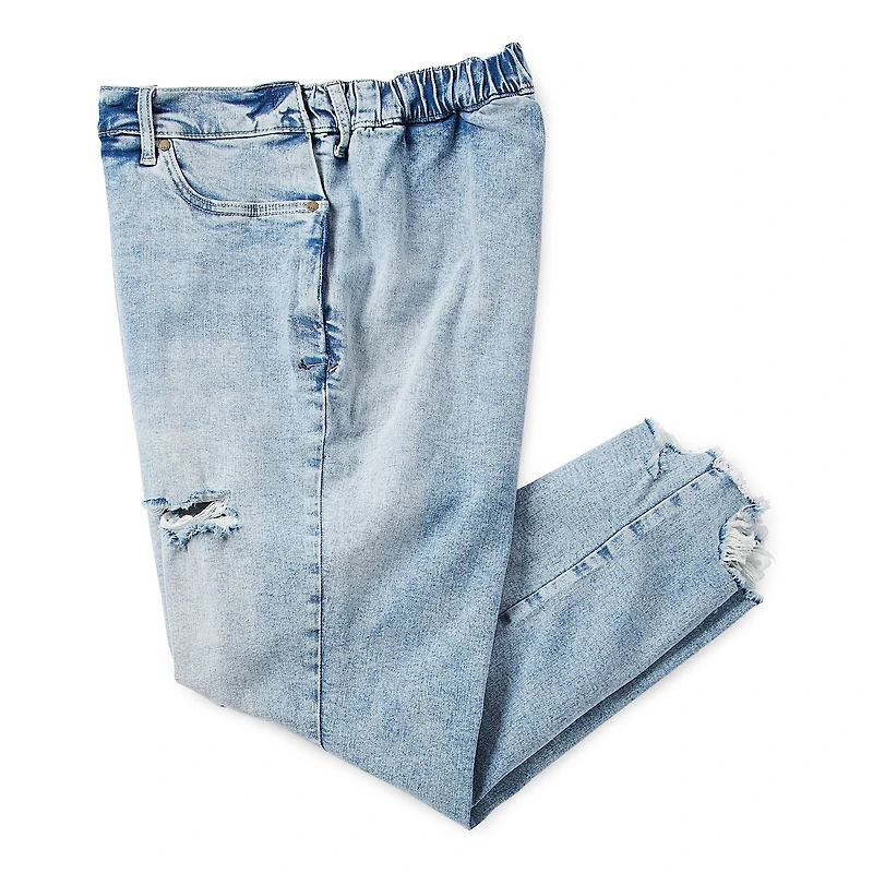 a.n.a Plus Womens High Rise Adaptive Slim Straight Leg Jean
